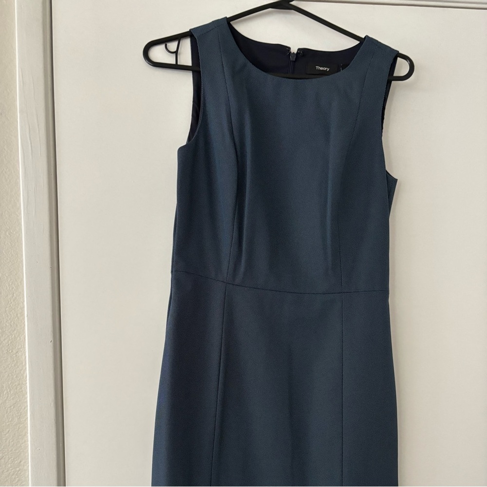 Theory Women's Navy Midi Dress